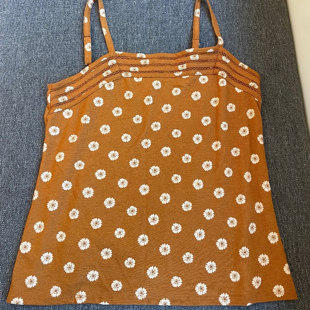 Tank top with floral print